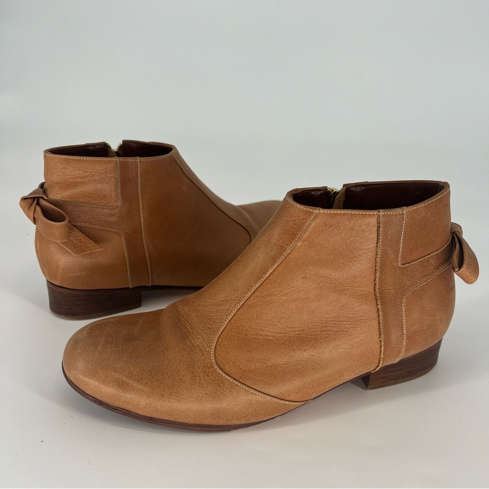Anthropologie Luiza Perea Bowtie Booties Size 37